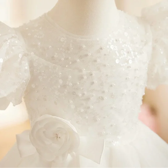 JJs House Ivory Flower Girl Dress